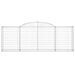 Paniers à gabions arqués 25 pcs 300x50x100/120 cm fer galvanisé - Photo n°4