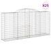 Paniers à gabions arqués 25 pcs 300x50x140/160 cm fer galvanisé - Photo n°2