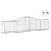 Paniers à gabions arqués 25 pcs 300x50x60/80 cm fer galvanisé - Photo n°2