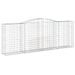 Paniers à gabions arqués 25 pcs 400x50x140/160 cm Fer galvanisé - Photo n°3