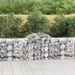 Paniers à gabions arqués 3 pcs 200x50x80/100 cm Fer galvanisé - Photo n°1