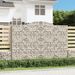 Paniers à gabions arqués 3 pcs 300x30x200/220 cm fer galvanisé - Photo n°1