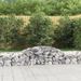 Paniers à gabions arqués 3 pcs 300x50x40/60 cm fer galvanisé - Photo n°1