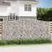 Paniers à gabions arqués 3 pcs 400x30x180/200 cm Fer galvanisé - Photo n°1