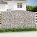 Paniers à gabions arqués 3 pcs 400x50x220/240 cm Fer galvanisé - Photo n°1