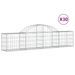 Paniers à gabions arqués 30 pcs 200x30x40/60 cm Fer galvanisé - Photo n°2