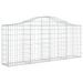 Paniers à gabions arqués 30 pcs 200x30x80/100 cm Fer galvanisé - Photo n°3