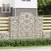 Paniers à gabions arqués 30 pcs 200x50x160/180 cm Fer galvanisé - Photo n°1