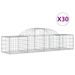 Paniers à gabions arqués 30 pcs 200x50x40/60 cm fer galvanisé - Photo n°2