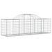 Paniers à gabions arqués 30 pcs 200x50x60/80 cm fer galvanisé - Photo n°3