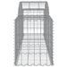 Paniers à gabions arqués 30 pcs 200x50x60/80 cm fer galvanisé - Photo n°5