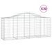 Paniers à gabions arqués 30 pcs 200x50x80/100 cm Fer galvanisé - Photo n°2