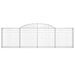 Paniers à gabions arqués 30 pcs 300x30x80/100 cm fer galvanisé - Photo n°4