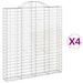 Paniers à gabions arqués 4 pcs 200x30x220/240 cm fer galvanisé - Photo n°2