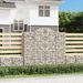 Paniers à gabions arqués 4 pcs 200x50x180/200 cm Fer galvanisé - Photo n°1