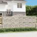 Paniers à gabions arqués 4 pcs 400x30x160/180 cm Fer galvanisé - Photo n°1