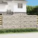 Paniers à gabions arqués 4 pcs 400x50x180/200 cm Fer galvanisé - Photo n°1