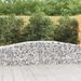 Paniers à gabions arqués 4 pcs 400x50x80/100 cm Fer galvanisé - Photo n°1