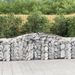 Paniers à gabions arqués 4 pcs 400x50x80/100 cm Fer galvanisé - Photo n°1