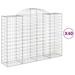 Paniers à gabions arqués 40 pcs 200x50x140/160 cm Fer galvanisé - Photo n°2