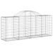 Paniers à gabions arqués 40 pcs 200x50x80/100 cm Fer galvanisé - Photo n°3