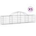 Paniers à gabions arqués 5 pcs 200x30x40/60 cm Fer galvanisé - Photo n°2