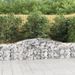 Paniers à gabions arqués 5 pcs 400x30x60/80 cm Fer galvanisé - Photo n°1