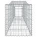 Paniers à gabions arqués 5 pcs 400x50x60/80 cm Fer galvanisé - Photo n°5