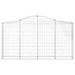 Paniers à gabions arqués 50 pcs 200x30x100/120 cm Fer galvanisé - Photo n°4