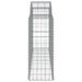 Paniers à gabions arqués 50 pcs 200x50x100/120 cm fer galvanisé - Photo n°5