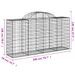 Paniers à gabions arqués 50 pcs 200x50x100/120 cm fer galvanisé - Photo n°6