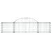 Paniers à gabions arqués 50 pcs 200x50x40/60 cm fer galvanisé - Photo n°4