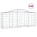 Paniers à gabions arqués 50 pcs 200x50x80/100 cm Fer galvanisé - Photo n°2