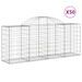 Paniers à gabions arqués 50 pcs 200x50x80/100 cm Fer galvanisé - Photo n°2