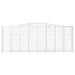 Paniers à gabions arqués 6 pcs 400x50x140/160 cm Fer galvanisé - Photo n°4