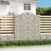 Paniers à gabions arqués 7 pcs 200x50x220/240 cm Fer galvanisé - Photo n°1