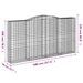 Paniers à gabions arqués 8 pcs 400x50x200/220 cm Fer galvanisé - Photo n°6