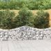Paniers à gabions arqués 9 pcs 200x30x60/80 cm Fer galvanisé - Photo n°1