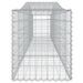 Paniers à gabions arqués 9 pcs 400x50x60/80 cm Fer galvanisé - Photo n°5