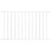 Panneau de clôture Acier enduit de poudre 1,7x1 m Blanc - Photo n°1