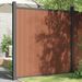 Panneau de clôture avec 2 poteaux marron 180x186 cm WPC - Photo n°1