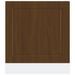 Panneau de lave-vaisselle Porto chêne marron 60x1,5x67 cm - Photo n°4