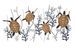 Panneau mural en fer, motif tortue, 132,7 x 5,7 x 69,9 cm - Photo n°1