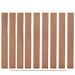 Panneaux de clôture de remplacement 9 pcs WPC 170 cm Marron - Photo n°1