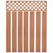 Panneaux de clôture de remplacement WPC 7 pcs 170 cm Marron - Photo n°1