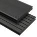 Panneaux de terrasse solides et accessoires WPC 16m² 2,2 m Noir - Photo n°1