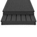 Panneaux de terrasse solides et accessoires WPC 16m² 2,2 m Noir - Photo n°2