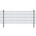 Panneaux et poteaux de clôture 2D pour jardin 2008x1030 mm 4 m - Photo n°1