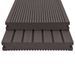 Panneaux terrasse solides et accessoires WPC 10m² 2,2 m Marron Foncé - Photo n°2