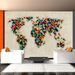 Papier peint World Map a kaleidoscope of colors - Photo n°1